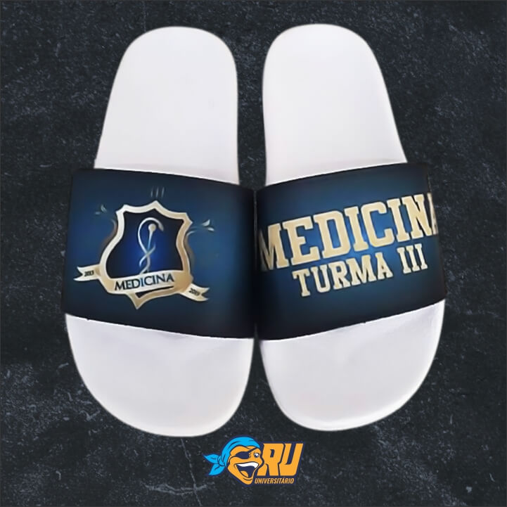 Chinelo Slide Personalizado sola branco Chinelo Slide Personalizado sola branco